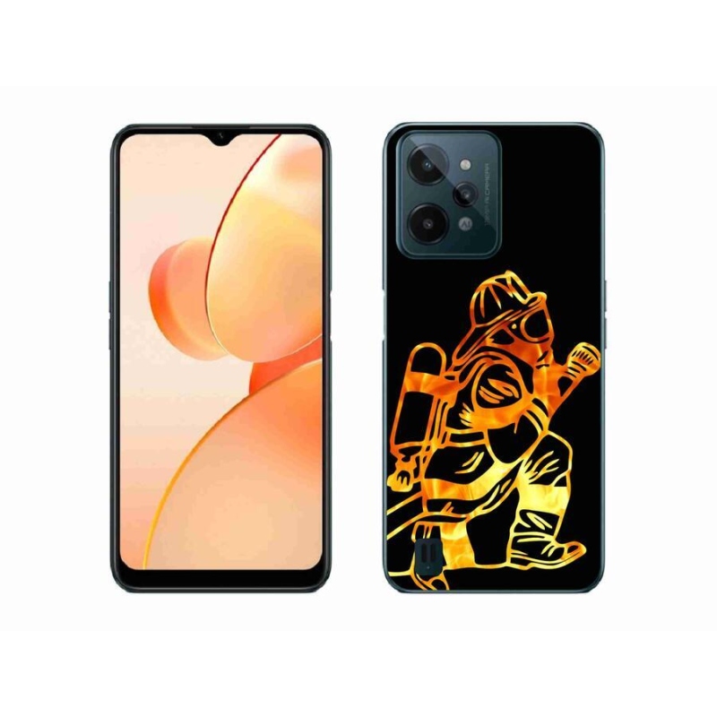 Gél borítás mmCase mobilhoz Realme C31 - tűzoltó 1
