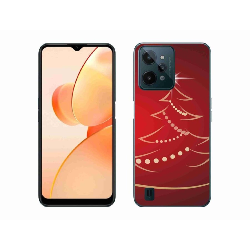 Gél borító mmCase mobilhoz Realme C31 - karikatúra karácsonyfa