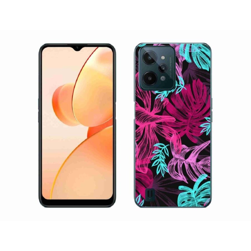 Zselés borító mmCase mobilhoz Realme C31 - virágok 1