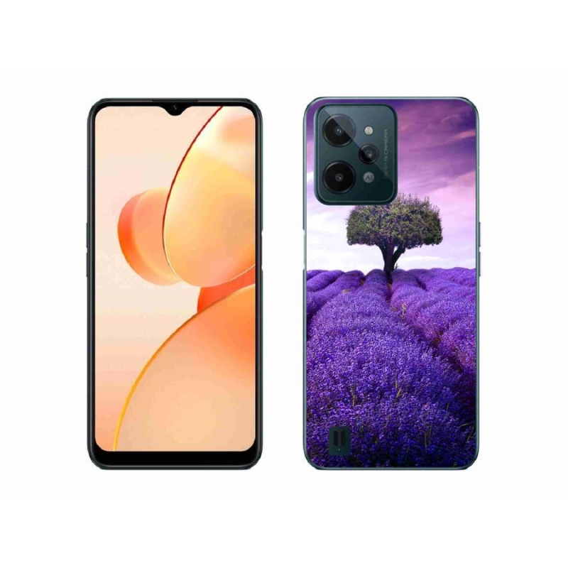 Gél borító mmCase mobilhoz Realme C31 - levendula rét