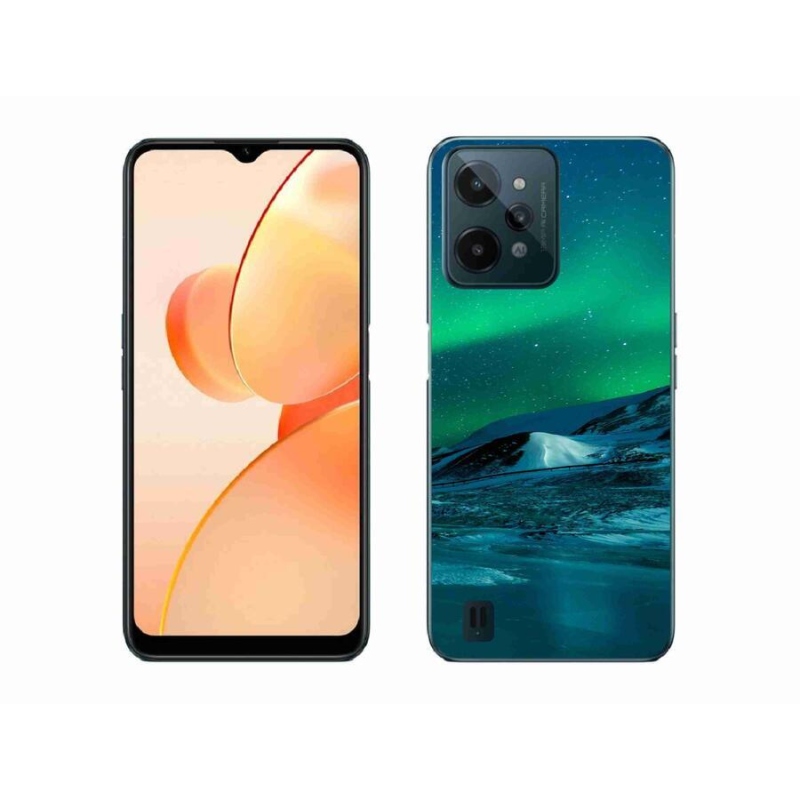 Gél borító mmCase mobiltelefonhoz Realme C31 - aurora borealis