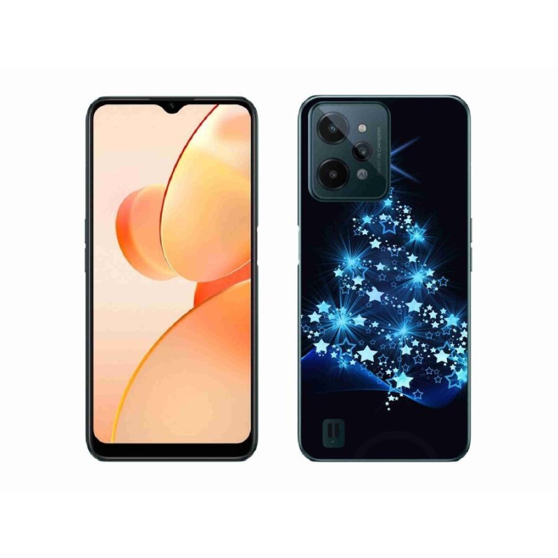 Gél borító mmCase mobilhoz Realme C31 - Karácsonyfa
