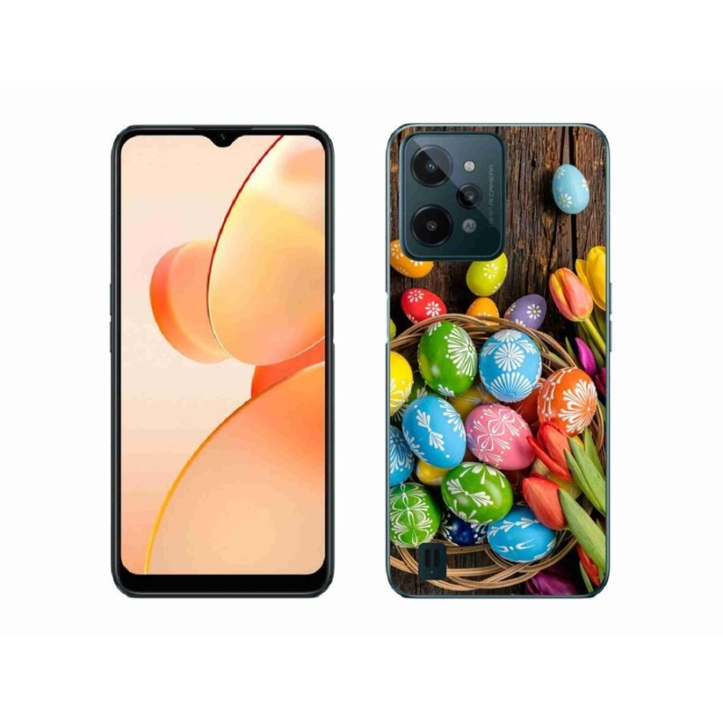 Gél borító mmCase mobilhoz Realme C31 - Húsvéti tojások