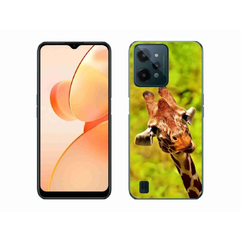 Zselés borító mmCase mobilhoz Realme C31 - zsiráf