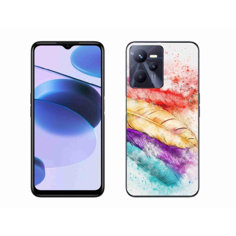 Zselés borító mmCase mobilhoz Realme C35 - színes toll