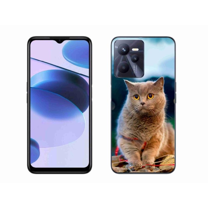 Gél borító mmCase mobilhoz Realme C35 - brit kék 2