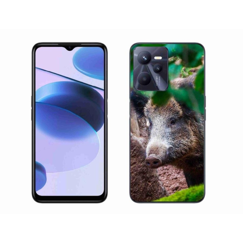 Zselés borító mmCase mobilhoz Realme C35 - vaddisznó