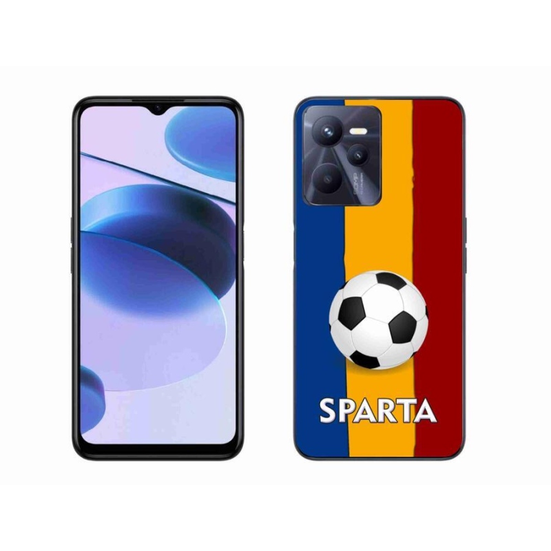 Gél borítás mmCase mobilhoz Realme C35 - futball 1