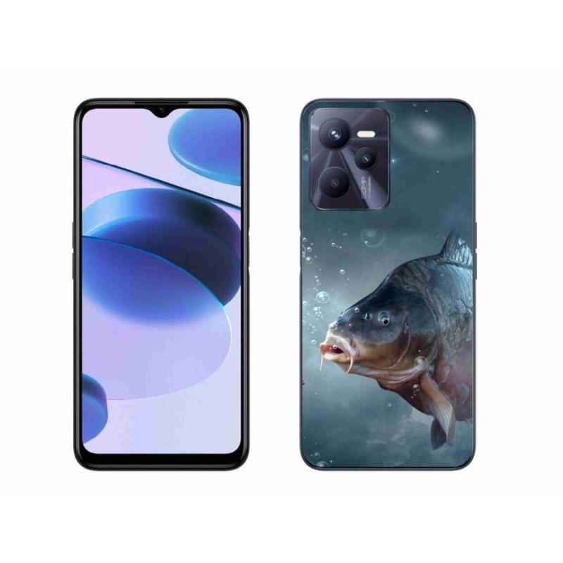 Zselés borítás mmCase a Realme C35 készülékhez - ponty és buborékok