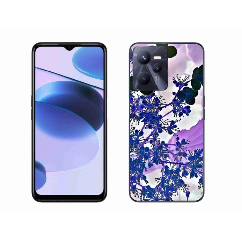 Zselés borító mmCase mobilhoz Realme C35 - hortenzia virág