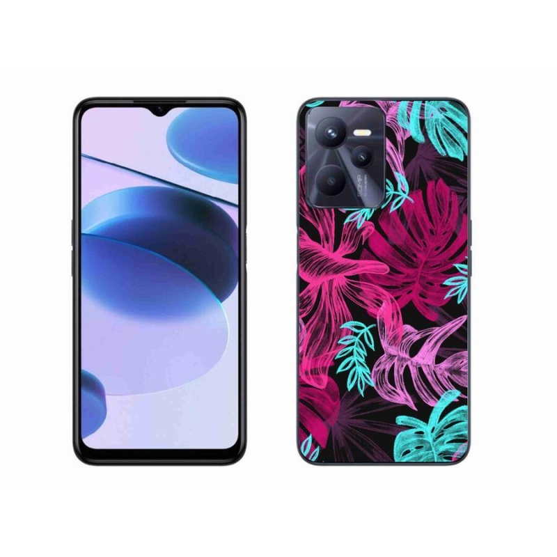 Zselés borító mmCase mobilhoz Realme C35 - virágok 1