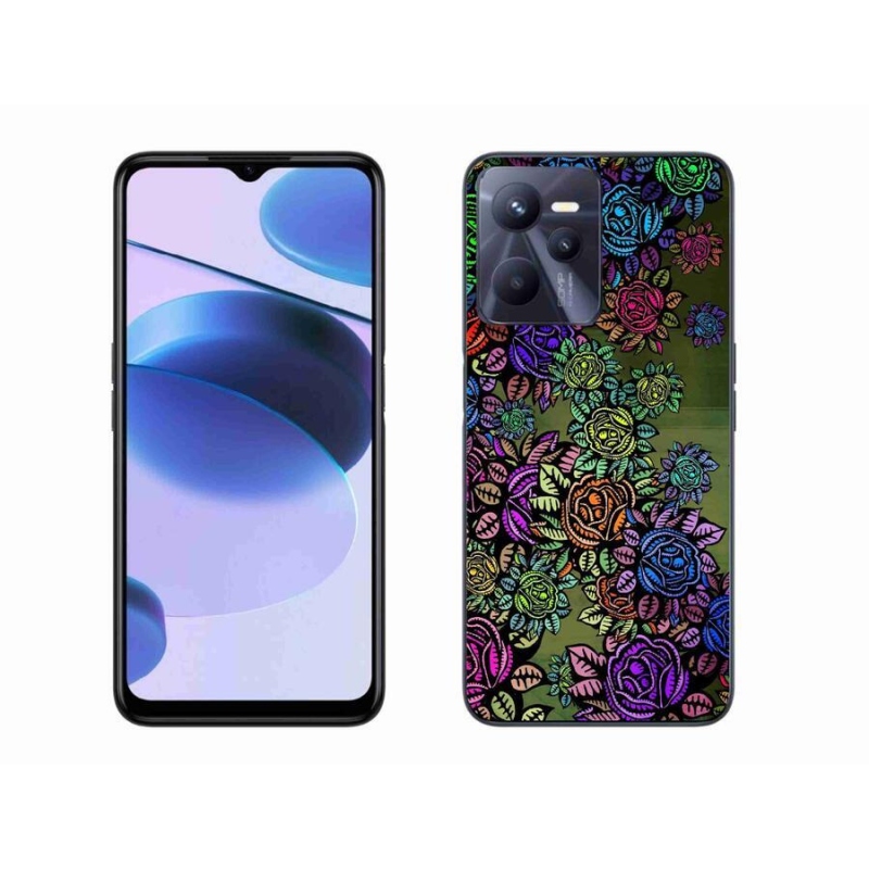 Gél borító mmCase mobilhoz Realme C35 - virágok 6