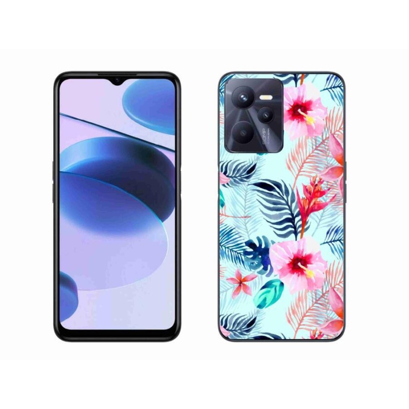 Zselés borító mmCase mobilhoz Realme C35 - virágok