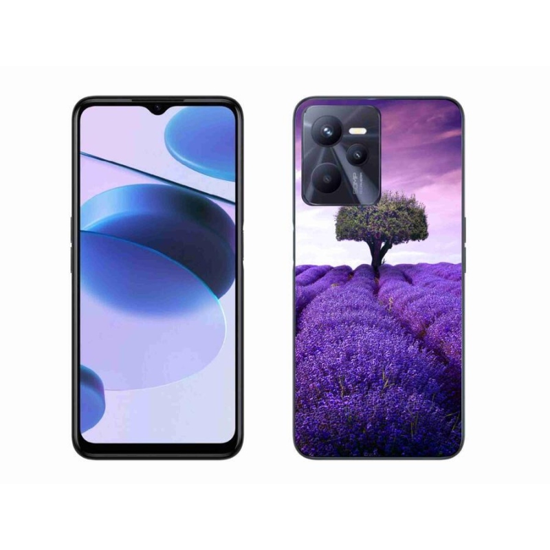 Gél borító mmCase a Realme C35 készülékhez - levendula rét