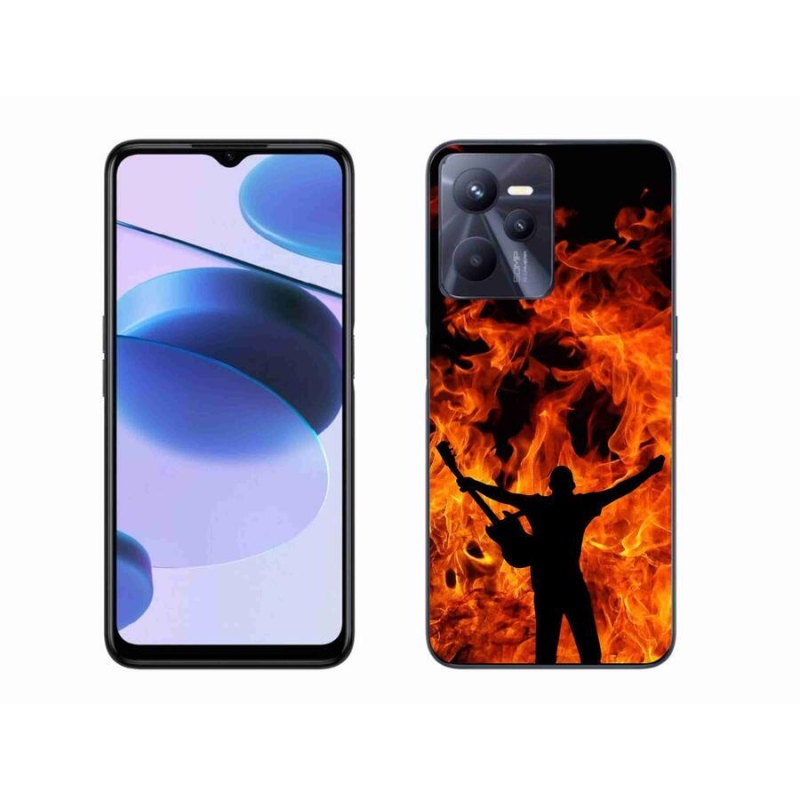 Gél borítás mmCase mobil Realme C35 - zenész és tűz