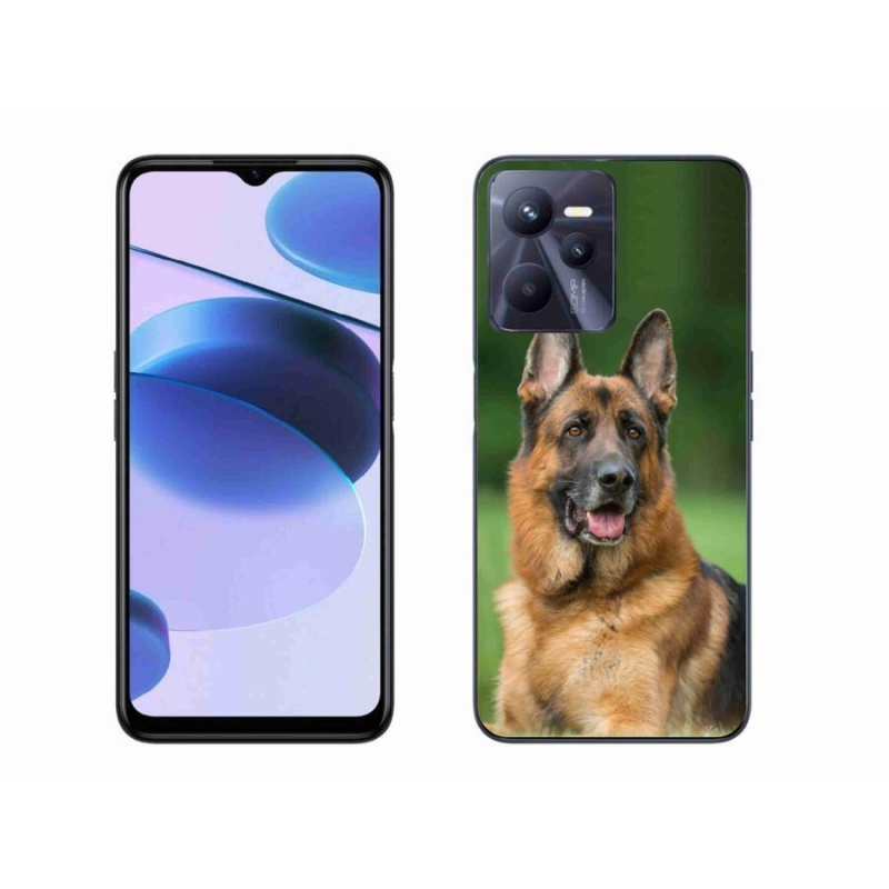 Gél borítás mmCase mobilhoz Realme C35 - Német juhászkutya