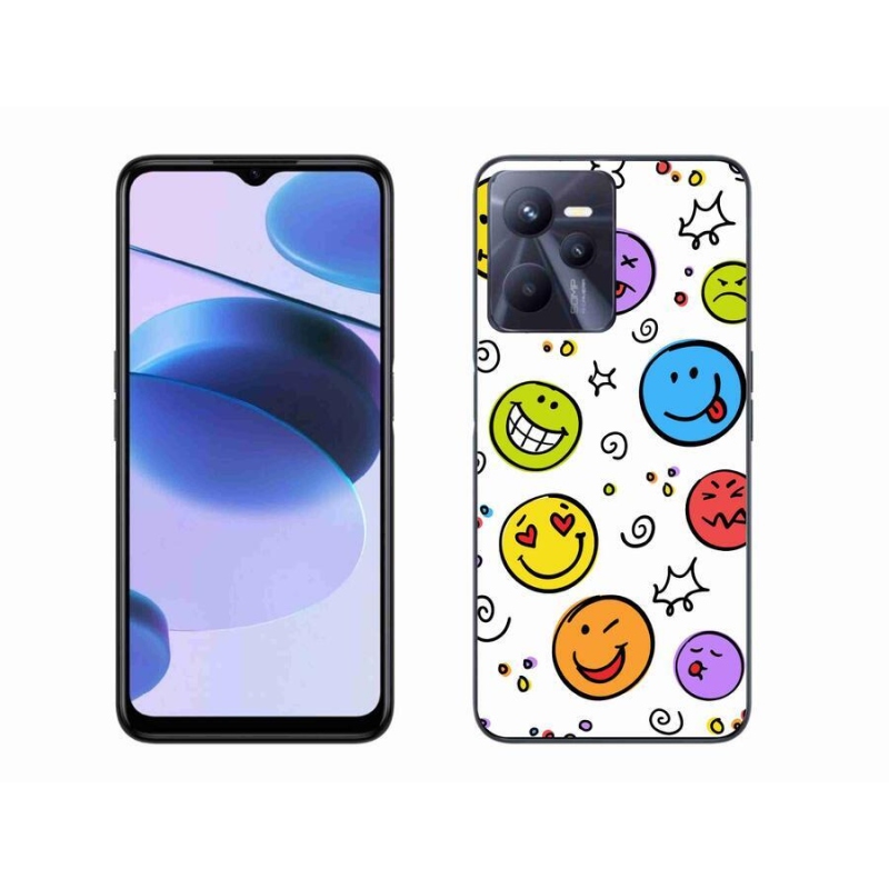 Gél borító mmCase a Realme C35 készülékhez - smiley-k