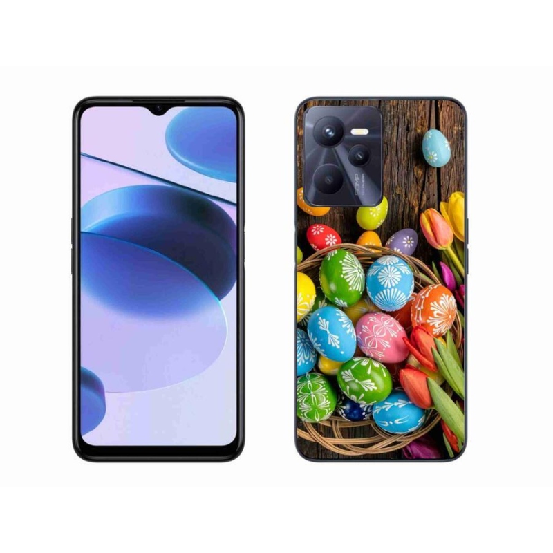 Gél borító mmCase mobilhoz Realme C35 - Húsvéti tojás