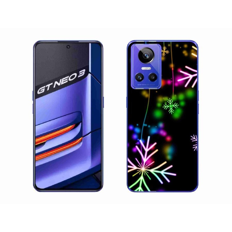 Gél borítás mmCase mobilhoz Realme GT Neo 3 - színes pelyhek