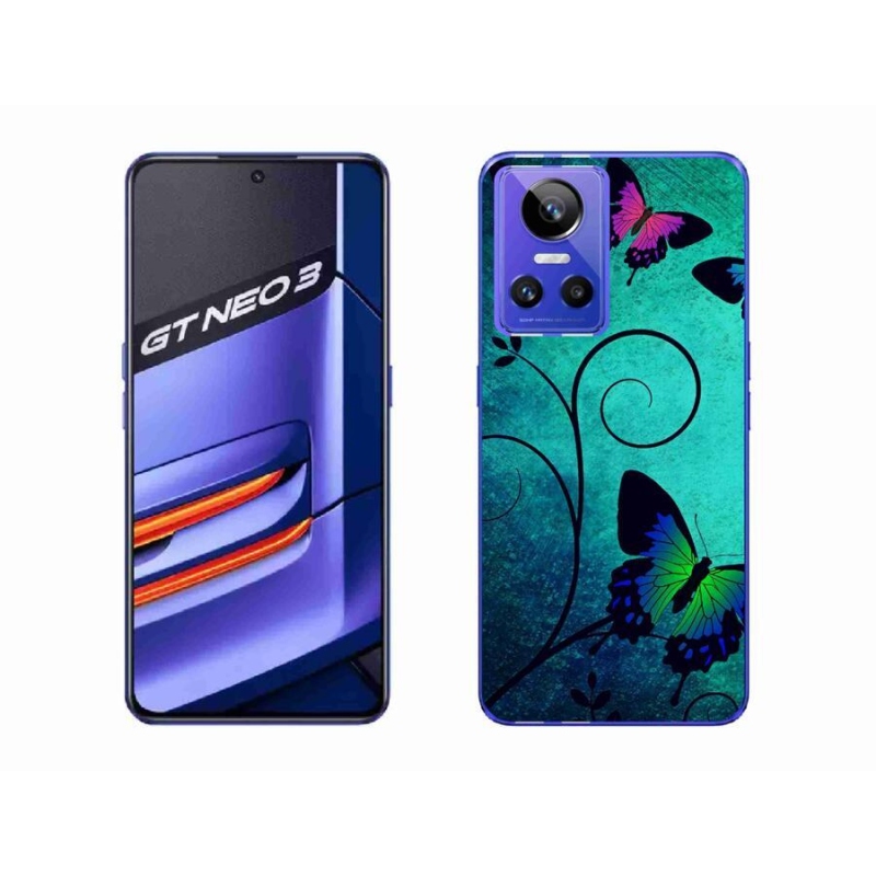 Gél borító mmCase mobilhoz Realme GT Neo 3 - színes pillangók