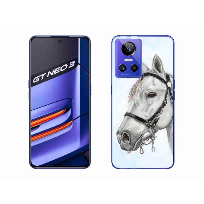 Zselés borítás mmCase a Realme GT Neo 3 készülékhez - fehér ló 1