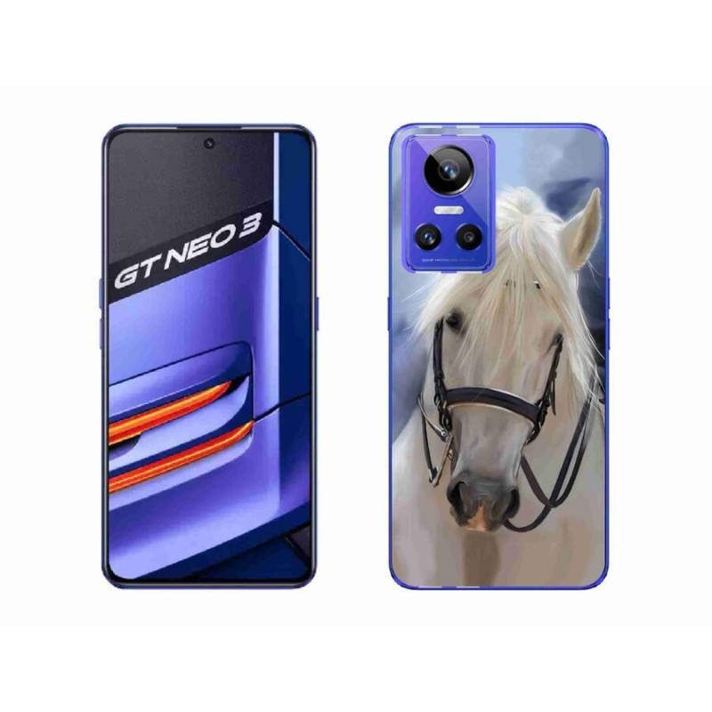 Gél borítás mmCase a Realme GT Neo 3 készülékhez - fehér ló