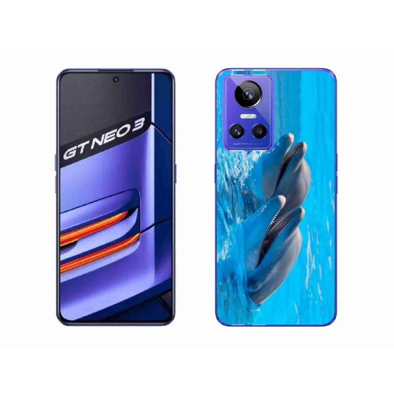 Gél borítás mmCase mobilhoz Realme GT Neo 3 - delfinek