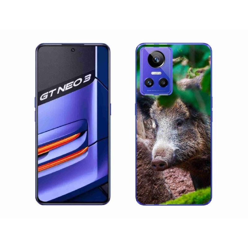 Zselés borítás mmCase a Realme GT Neo 3 készülékhez - vaddisznó