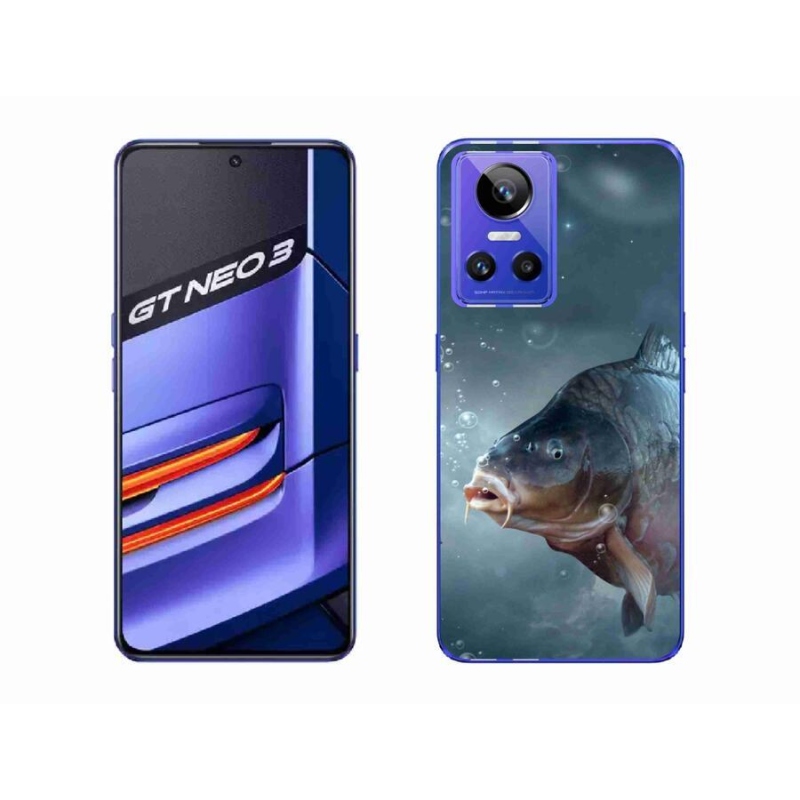 Gél borítás mmCase a Realme GT Neo 3 készülékhez - ponty és buborékok