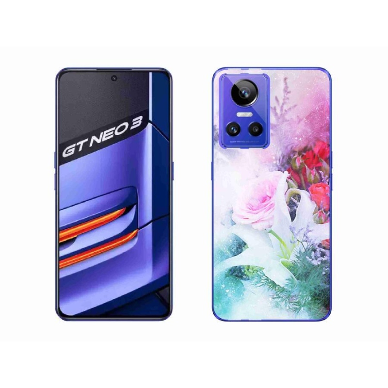 Gél borító mmCase mobilhoz Realme GT Neo 3 - virágok 4
