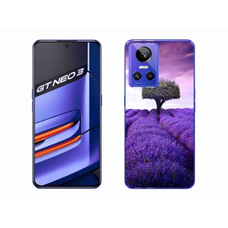 Gél borítás mmCase a Realme GT Neo 3 készülékhez - levendula rét