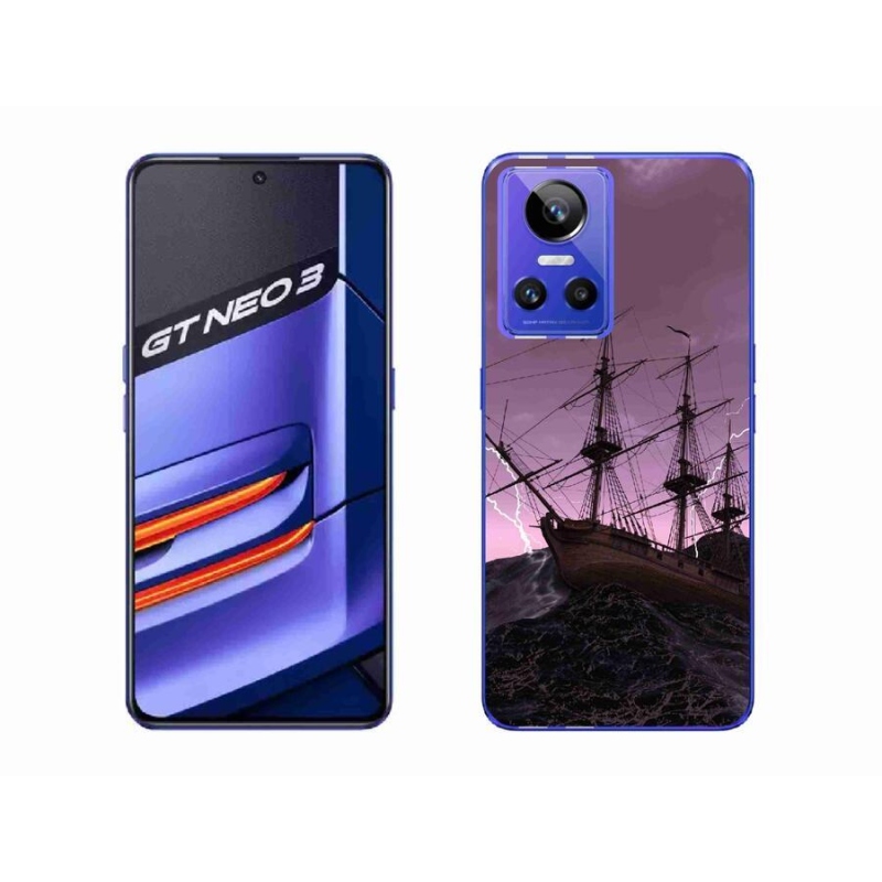 Gél borítás mmCase a Realme GT Neo 3 számára - hajó a viharban