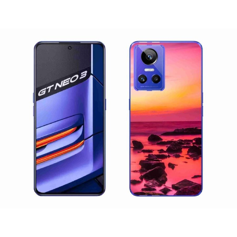 Gél borítás mmCase a Realme GT Neo 3 számára - tenger és ragyogás