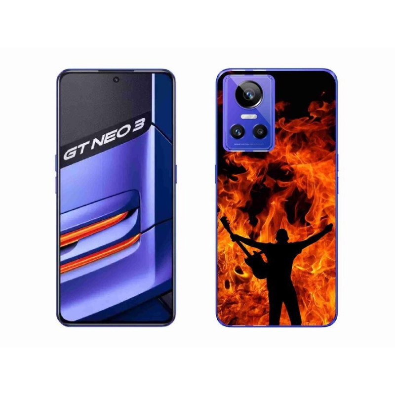 Gél borító mmCase mobil Realme GT Neo 3 - zenész és tűz