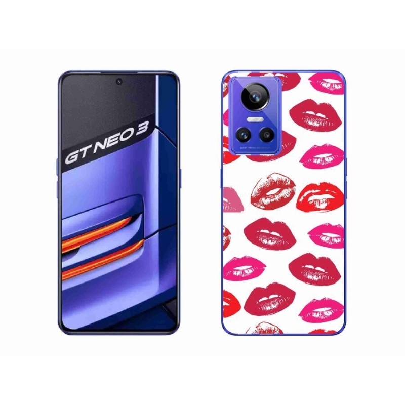 Gél borítás mmCase a Realme GT Neo 3 számára - ajkak
