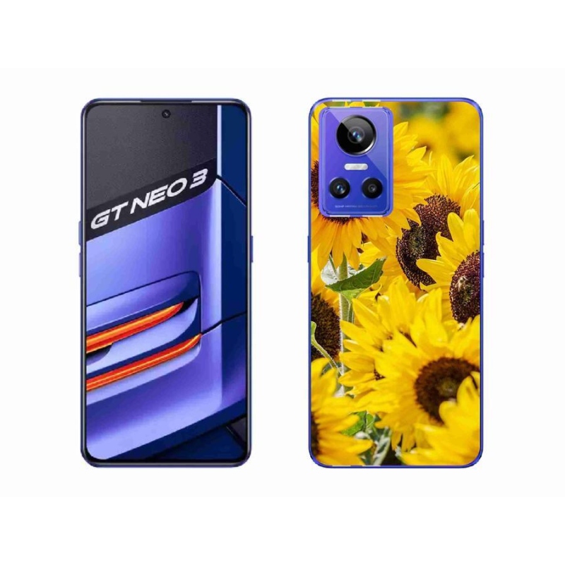 Gél borítás mmCase a Realme GT Neo 3 készülékhez - Napraforgó