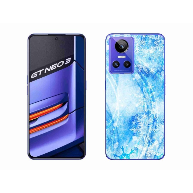 Gél borítás mmCase a Realme GT Neo 3 készülékhez - hópelyhek