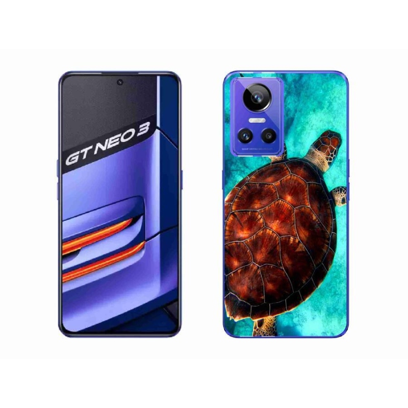 Gél borítás mmCase a Realme GT Neo 3 készülékhez - teknősbéka