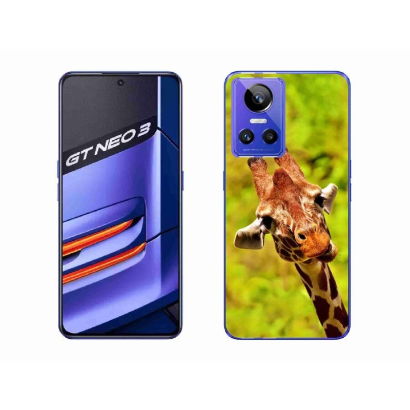 Gél borítás mmCase a Realme GT Neo 3 készülékhez - zsiráf