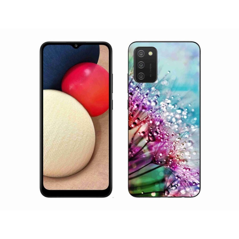 Zselés borító mmCase mobiltelefonhoz Samsung Galaxy A02s (164.2x75.9x9.1mm) - színes virágok