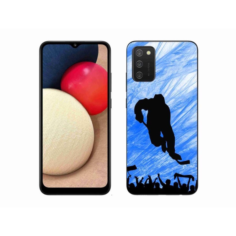 Gél borítás mmCase mobiltelefonhoz Samsung Galaxy A02s (164.2x75.9x9.1mm) - hokijátékos