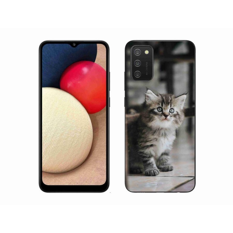 Zselés borítás mmCase Samsung Galaxy A02s (164.2x75.9x9.1mm) - cica