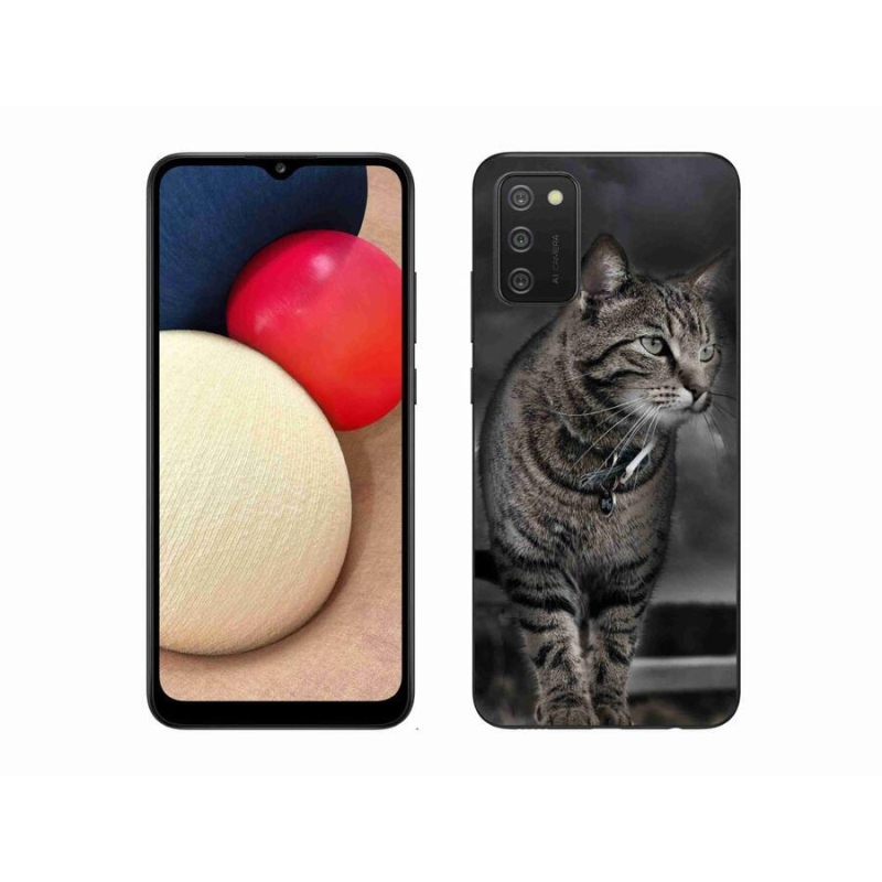 Zselés borítás mmCase Samsung Galaxy A02s (164.2x75.9x9.1mm) - macska