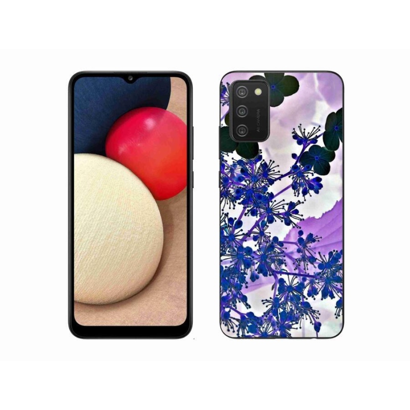 Zselés borítás mmCase mobiltelefonhoz Samsung Galaxy A02s (164.2x75.9x9.1mm) - hortenzia virág
