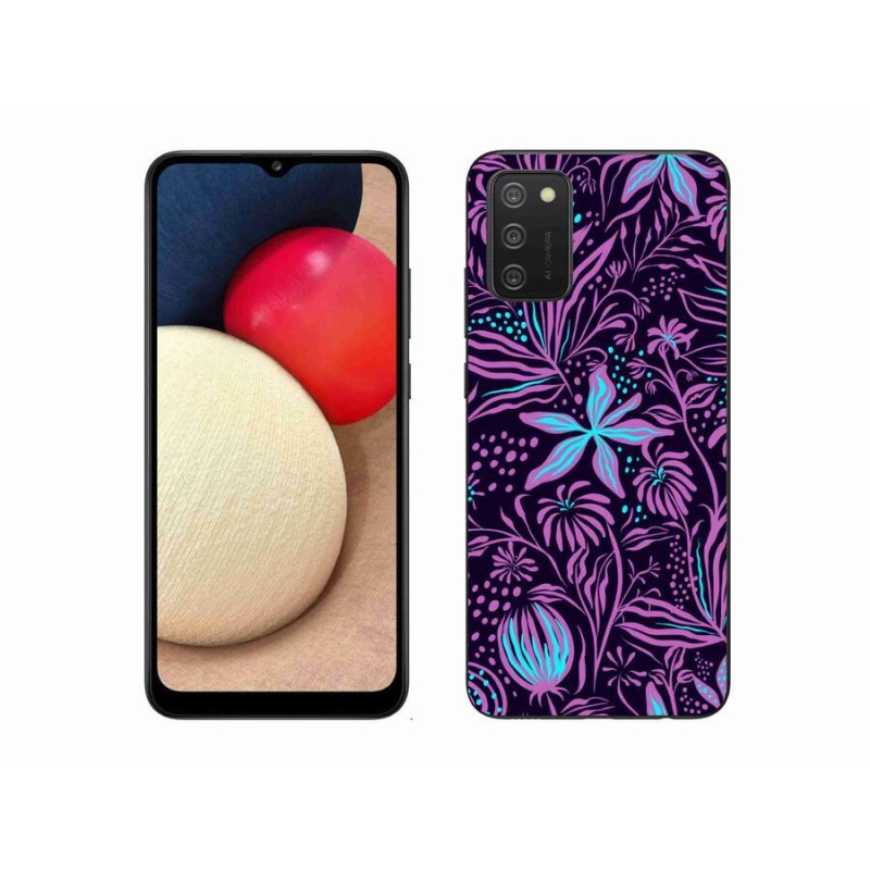 Zselés borítás mmCase Samsung Galaxy A02s (164.2x75.9x9.1mm) - virágok 2