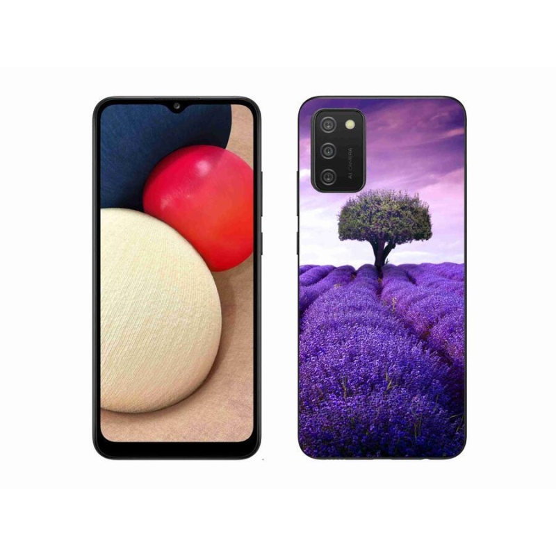 Zselés borítás mmCase Samsung Galaxy A02s (164.2x75.9x9.1mm) - levendula rét