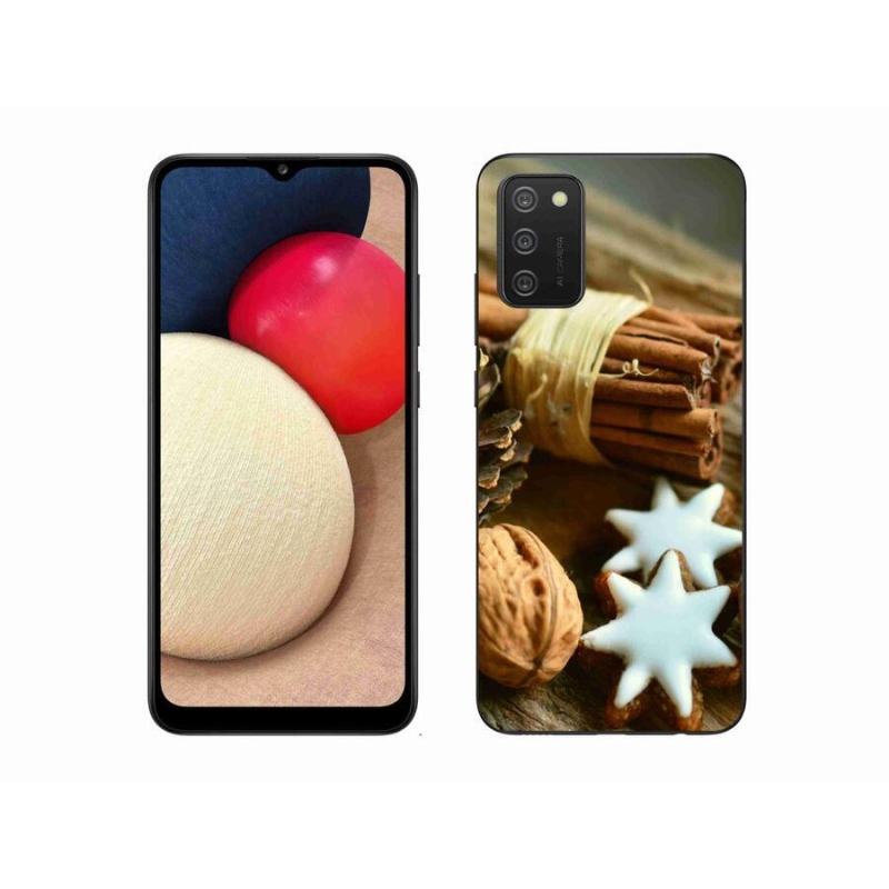 Zselés borítás mmCase Samsung Galaxy A02s (164.2x75.9x9.1mm) - fahéj és mézeskalács) számára