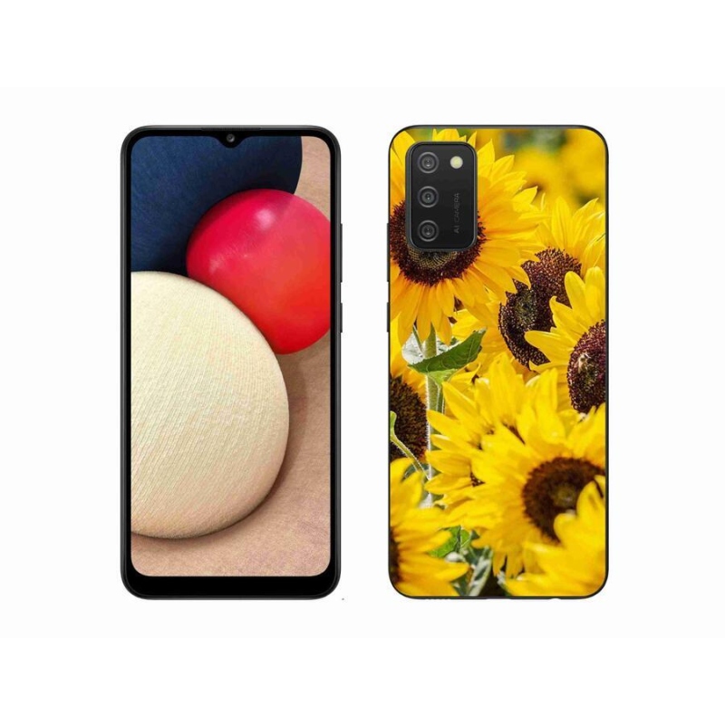Zselés borítás mmCase Samsung Galaxy A02s (164.2x75.9x9.1mm) - napraforgó