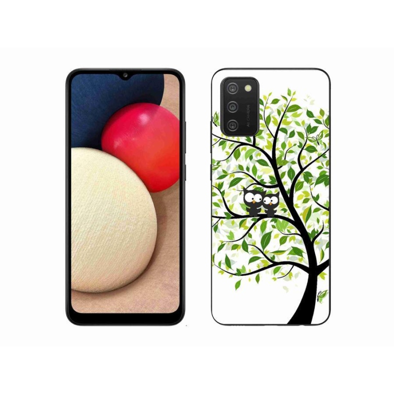 Zselés borítás mmCase Samsung Galaxy A02s (164.2x75.9x9.1mm) - baglyok a fán