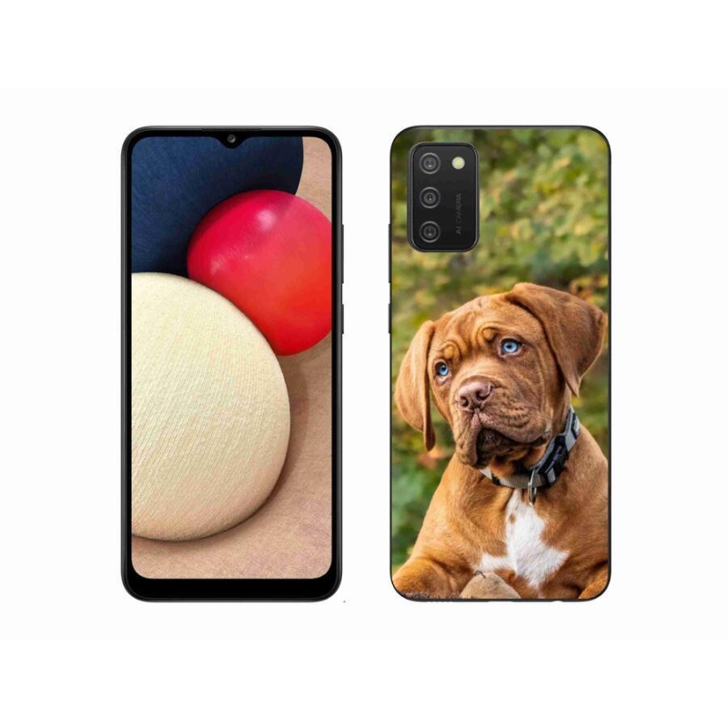 Zselés borítás mmCase Samsung Galaxy A02s (164.2x75.9x9.1mm) - kölyökkutyakék